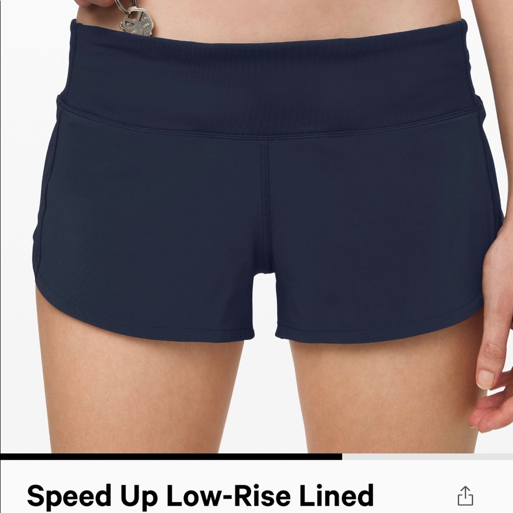Lululemon Speed Up Low Rise Lined Shorts